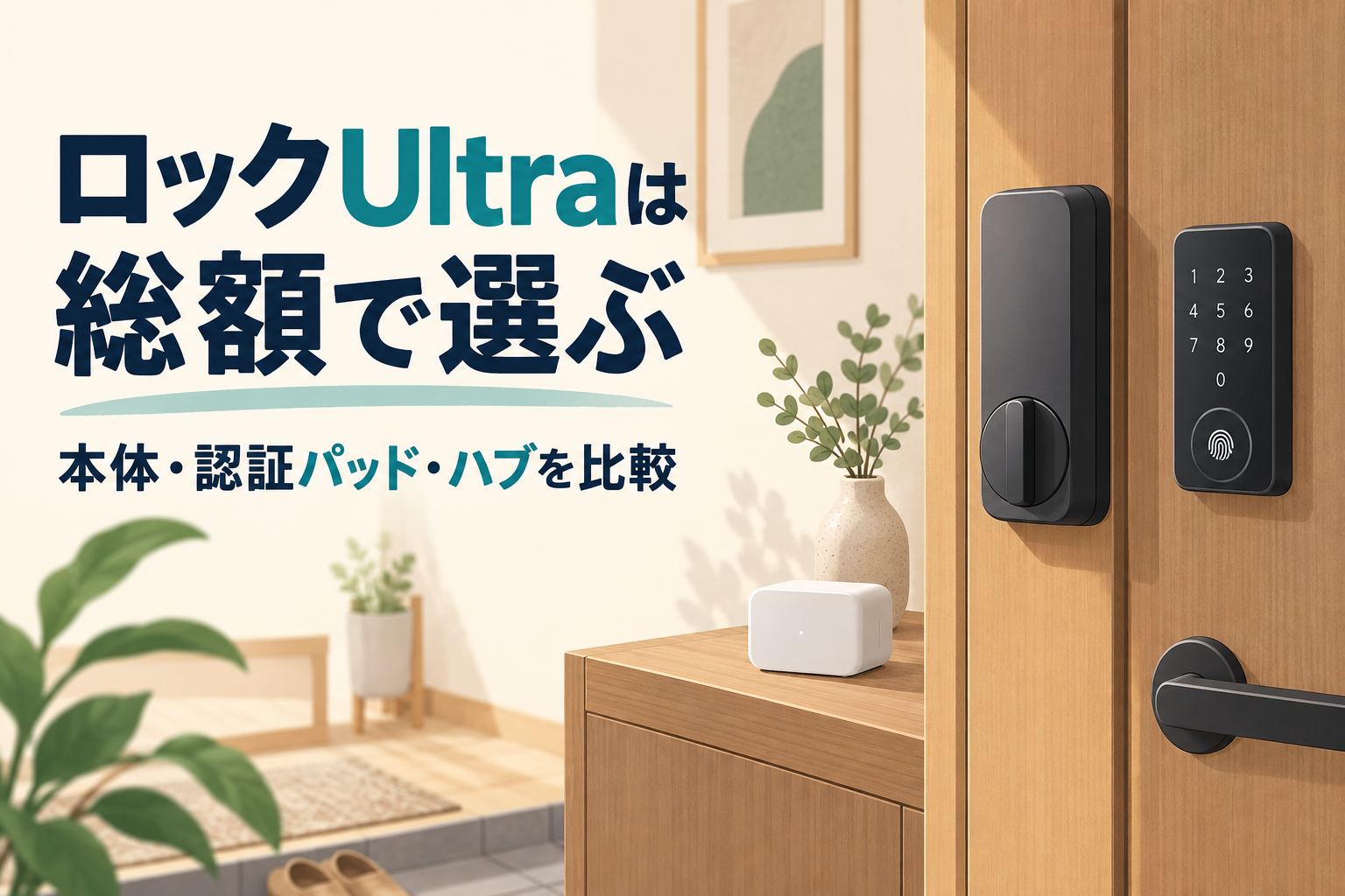 SwitchBotロックUltraのセットはどれを買う？本体・指紋・顔認証の総額比較